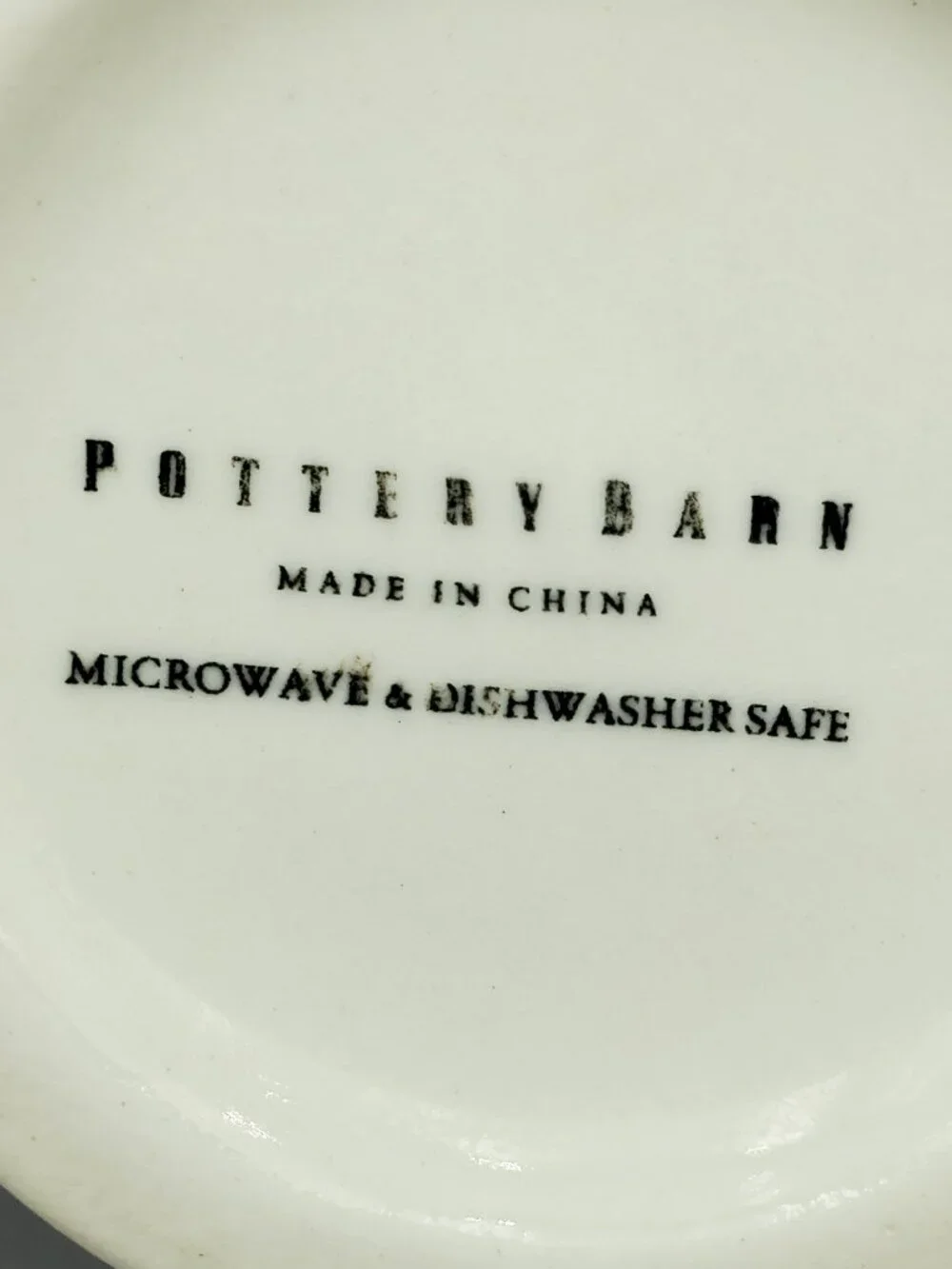 Pottery Barn Large White Rimmed Mugs Oversized White Soup Coffee Mugs